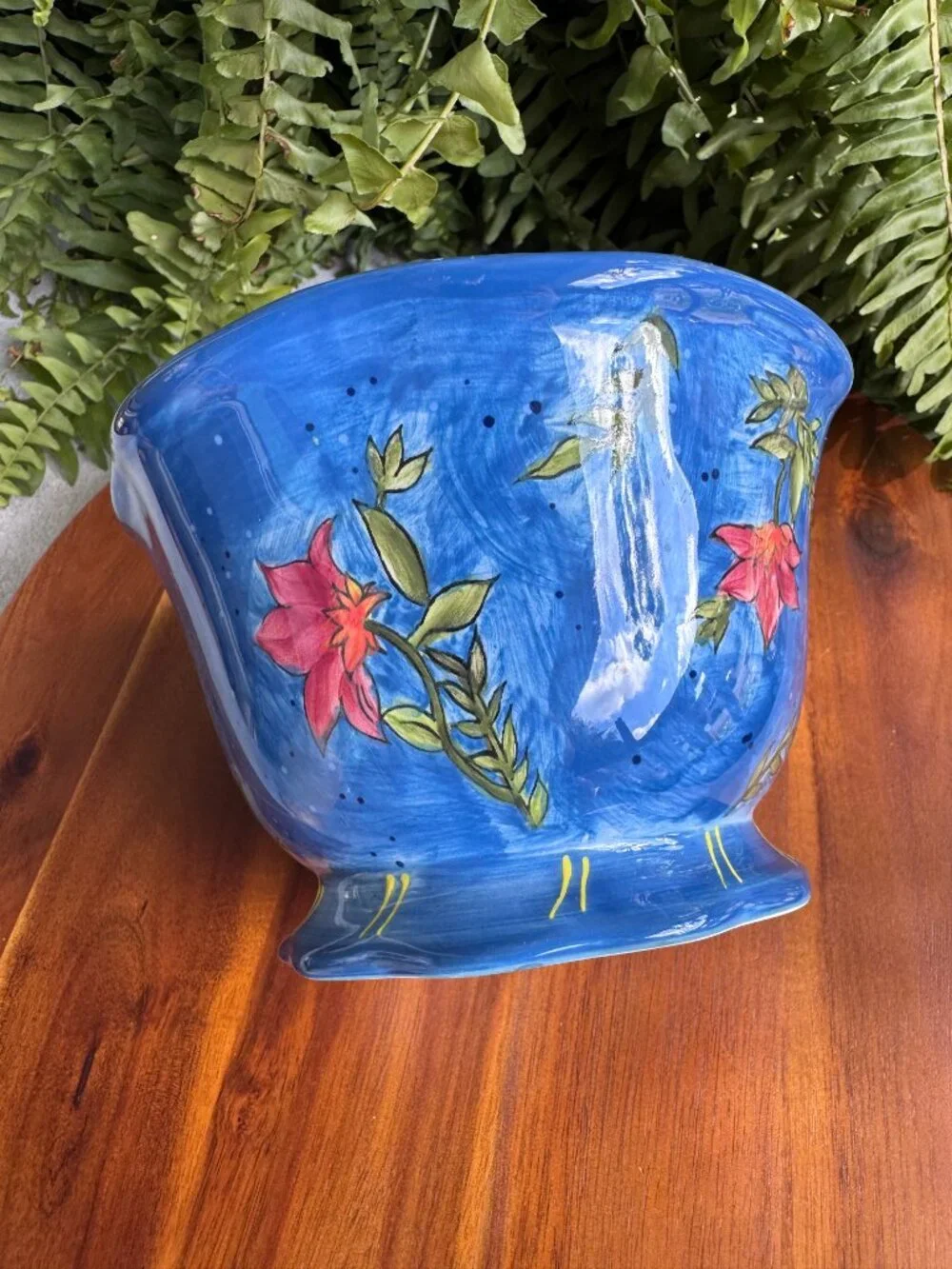Certified International Country Collage, Ceramic Footed Ice Cream Bowl